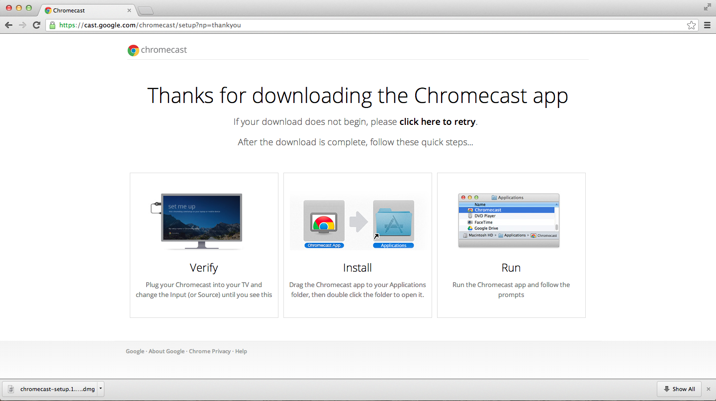 Chromecast audio setup for mac